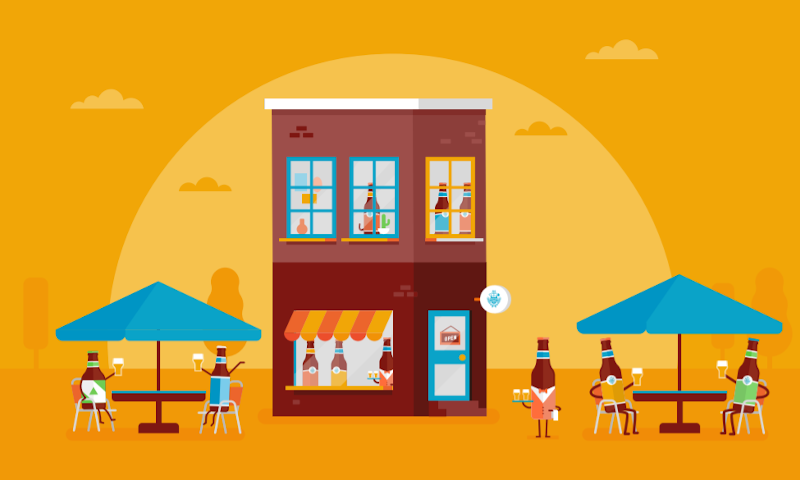 bier op het terras NLse Brouwers